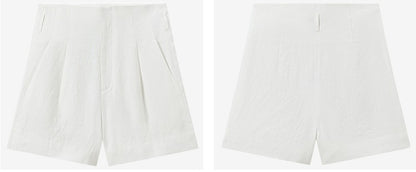 COMME MOI women's high-tech linen shorts and shirts outfit set - ELIJAH.
