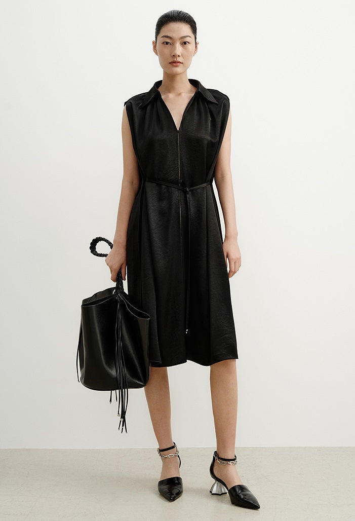 COMME MOI  summer women's cape sleeveless dress - SOPHIE.