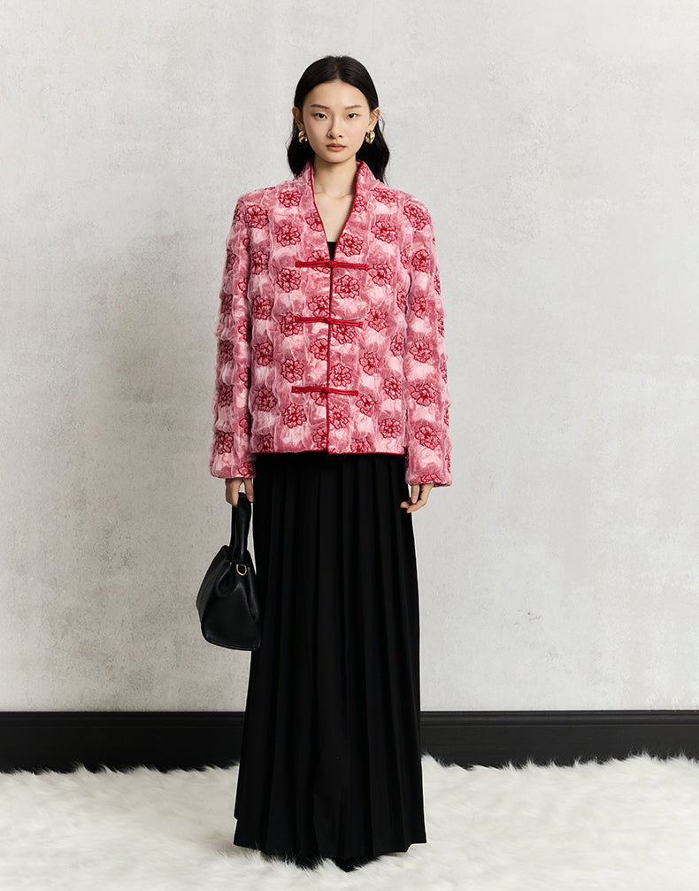 HECO embroidery mesh cardigan long sleeve jacket women - man.