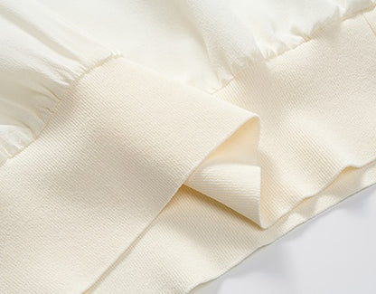 COMME MOI commuter lapel mulberry silk small capped sleeve top - MAP.