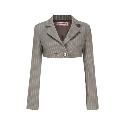 Le palais vintage style slim short jacket and hip skirt- MAY