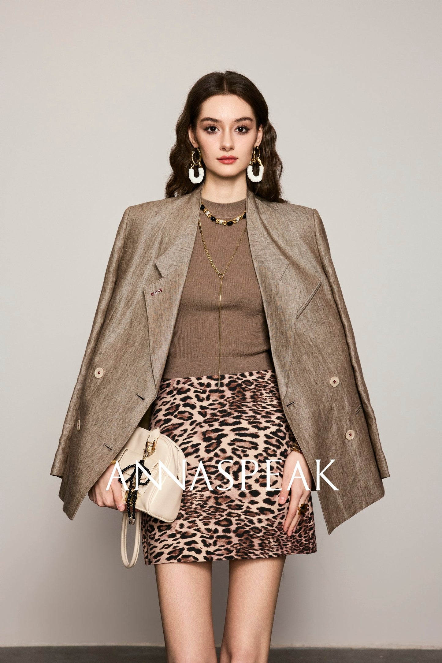 ANNASPEAK Linen Old Money Style Suit -FIGS.