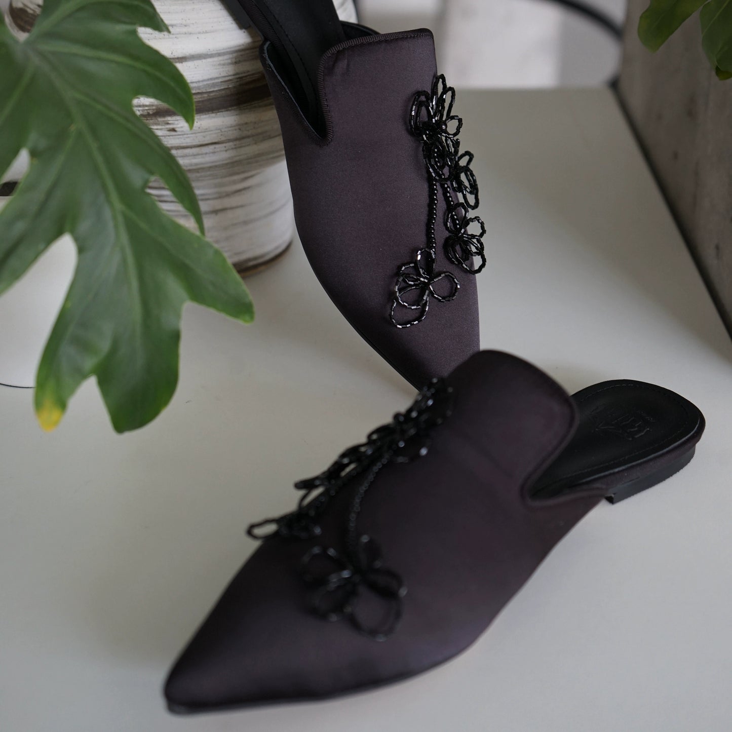 B-FEI beaded mules new Chinese style slippers-MOTO.