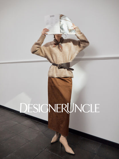 DGU "Nixiang" Raw Coconut Sweater New Lazy Style Loose and Versatile Slimming Temperament Top - Alexander.