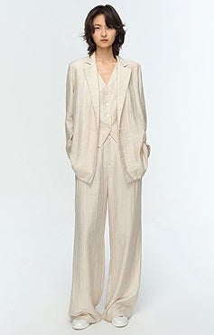 COMME MOI summer women's classic straight suit - PRIMI.