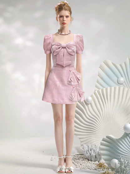 CHECOCRE Stubble French Romantic Celebrity Temperament Suit Skirt - ABRUPT.