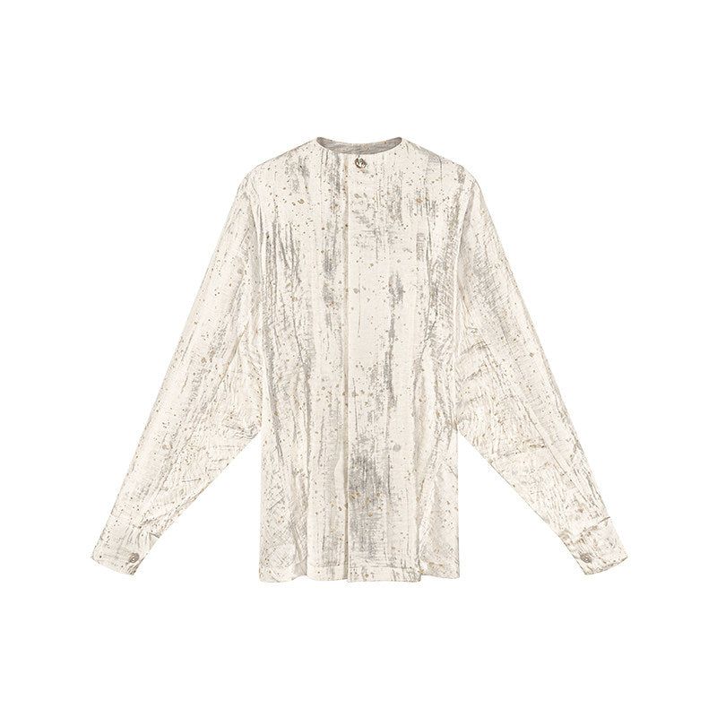 TUYUE Linen Light and Transparent Multi-Cut Waist Casual Shirt- MABEL.
