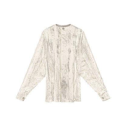TUYUE Linen Light and Transparent Multi-Cut Waist Casual Shirt- MABEL.