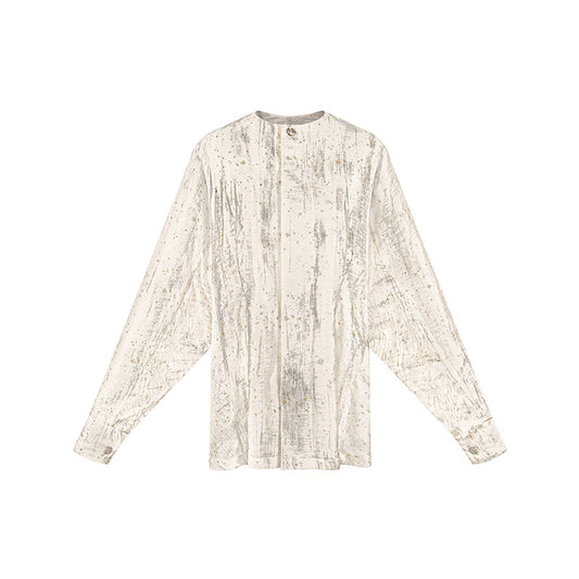 TUYUE Linen Light and Transparent Multi-Cut Waist Casual Shirt- MABEL.