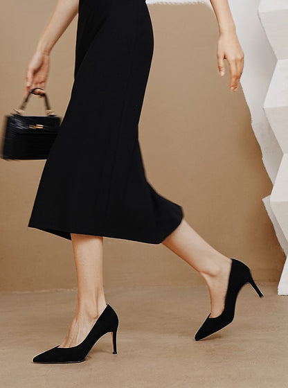 PJJUU classy high-end stiletto shoes - BLUE.