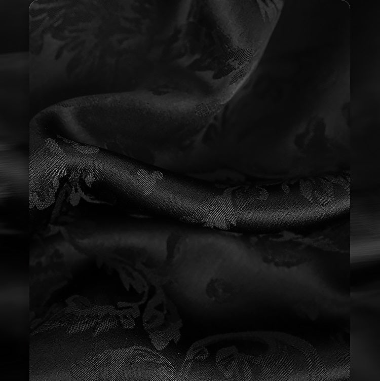 HECO Chinese Jacquard Halterneck Slip Dress  - KNO .