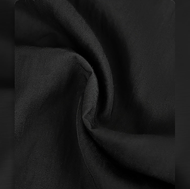 HECO Black Slit Summer High-waisted Long Skirt - MUSE.