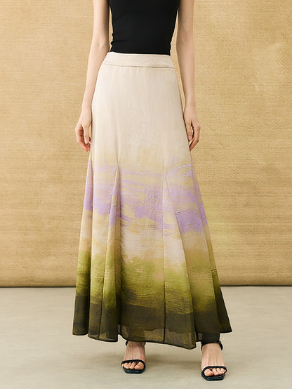HECO Chinese Atmosphere Summer Drape Elegant Straight Skirt - MUSC.