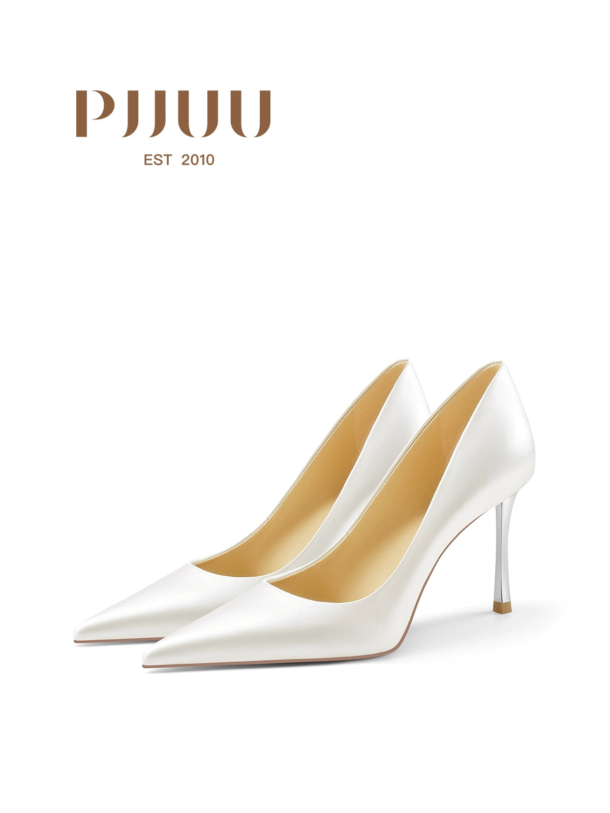 PJJUU satin pointed toe stiletto shoes - SHADOW.