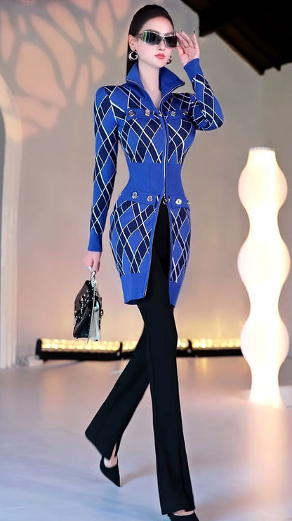 VJE  Knitted Zipper Hip Skirt Casual Dress - DURI.