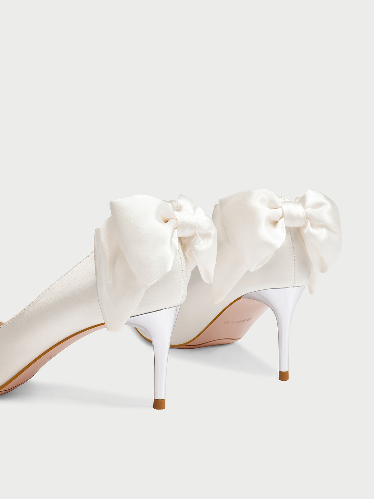 pjjuu women's new satin main wedding shoes - PERM