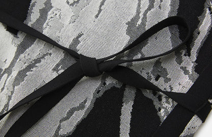 ZHUCHONGYUN new Chinese jacquard waist knit dress--URYUU.