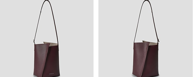 COMME MOI Lu Yan designer new women's irregular split barrel bag shoulder bag - FAITH.