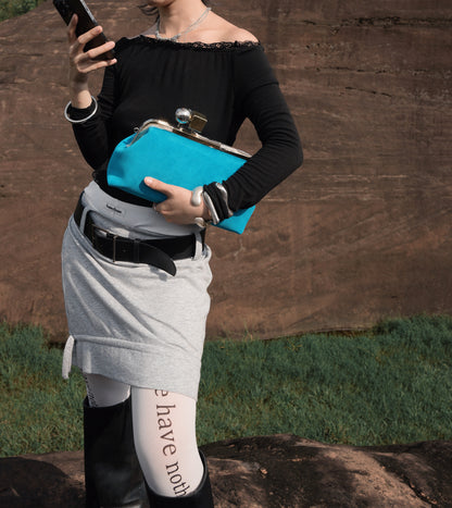 IUBALLET Star Rail Buckle New Mouth Gold Bag - DISTRESS.