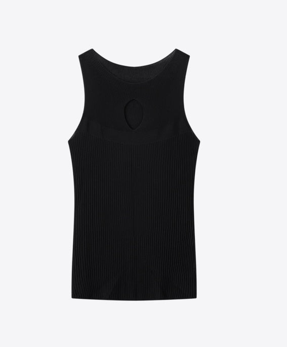 COMME MOI women's hollow slim knitted vest - ZOEY.