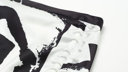 ZHUCHONGYUN Autum Print Sirred Skirt-GAJEEL.