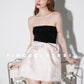 Exquisite jacquard bow high waist short skirt - Mine