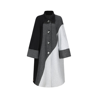 Le Palais Vintage silhouette gradient irregular Mauni umbrella long coat-INDI