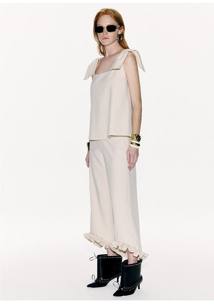 ATELIER MISS LU Styling Bow Design A-Line Top - NERVE.