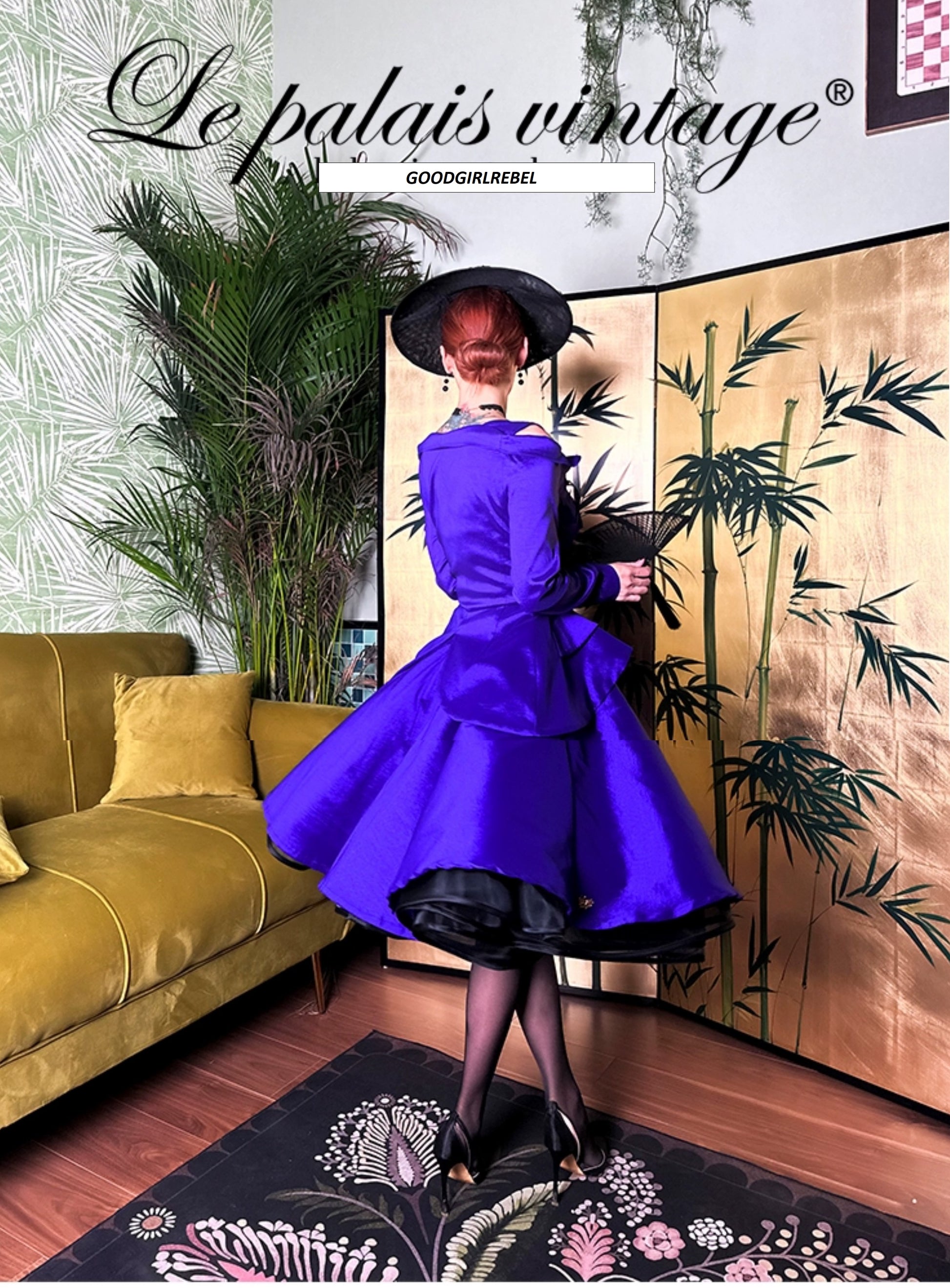 Le Palais vintage elegant purple strapless bodice dress ONLY - Minuo GOOD GIRL REBEL Le Palais vintage elegant purple strapless bodice dress ONLY - Minuo GOOD GIRL REBEL