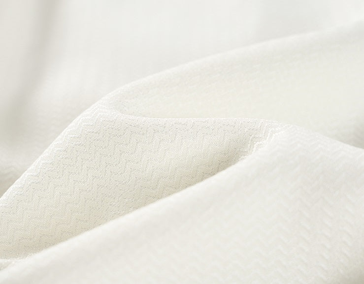 COMME MOI Lu Yan Designer's new women's commuter silk long-sleeved stand-up collar shirt - POWER.