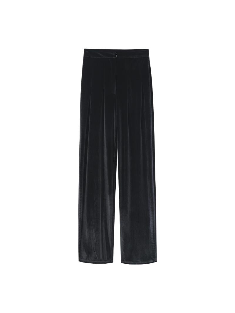 HECO Velvet Casual Wide-leg PANTS - STAT.
