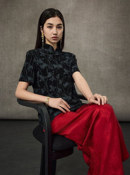 HECO Drop Neck Knitted Short Sleeve T-shirt - James.