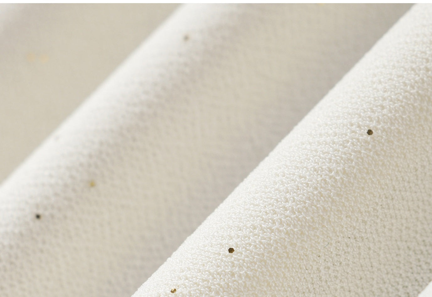 WANGXO | Fine Glitter-Sprinkled Silver High-Elastic Hemp Knit  Layered V-Neck Slim Elegant Top -SANA