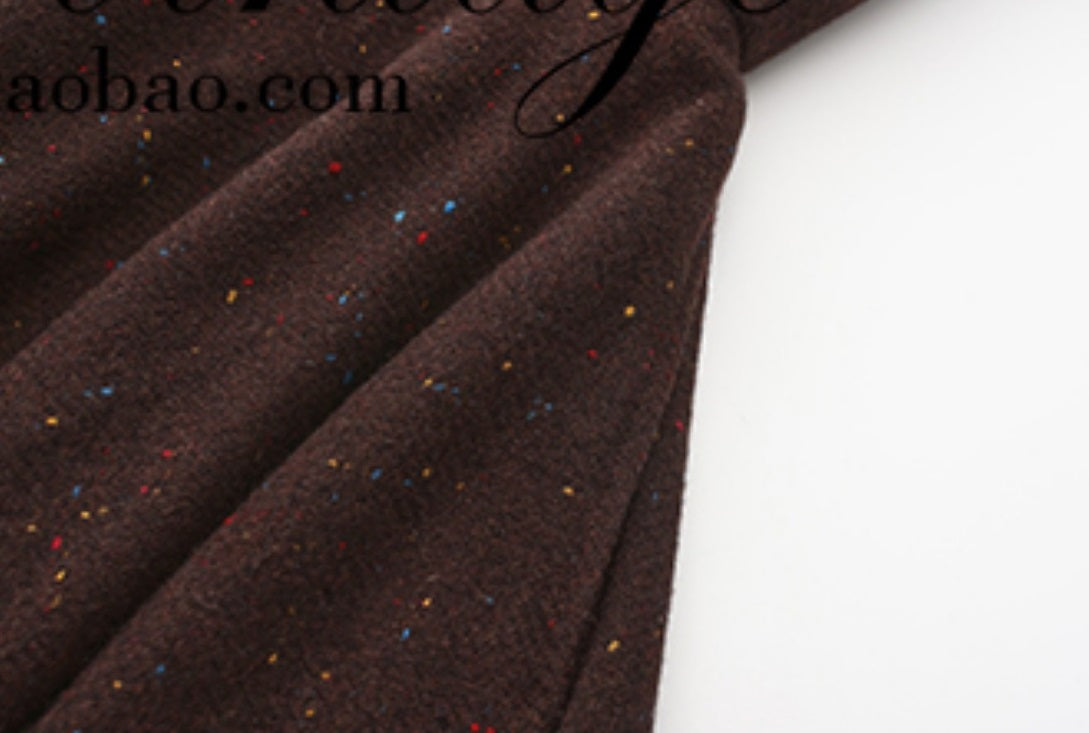 Le Palais Vintage Brown Mink Slim Jacket, Fishbone Skirt-LEE.