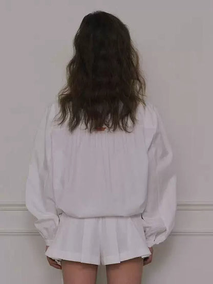 NOTHING WRITTEN flair shirt dress women's summer niche -ZOEY.