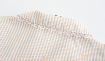 Le Palais Vintage  Sweet and Spicy Girly Short Puff Sleeve Shirt High Waist Pumpkin Shorts-QUINN