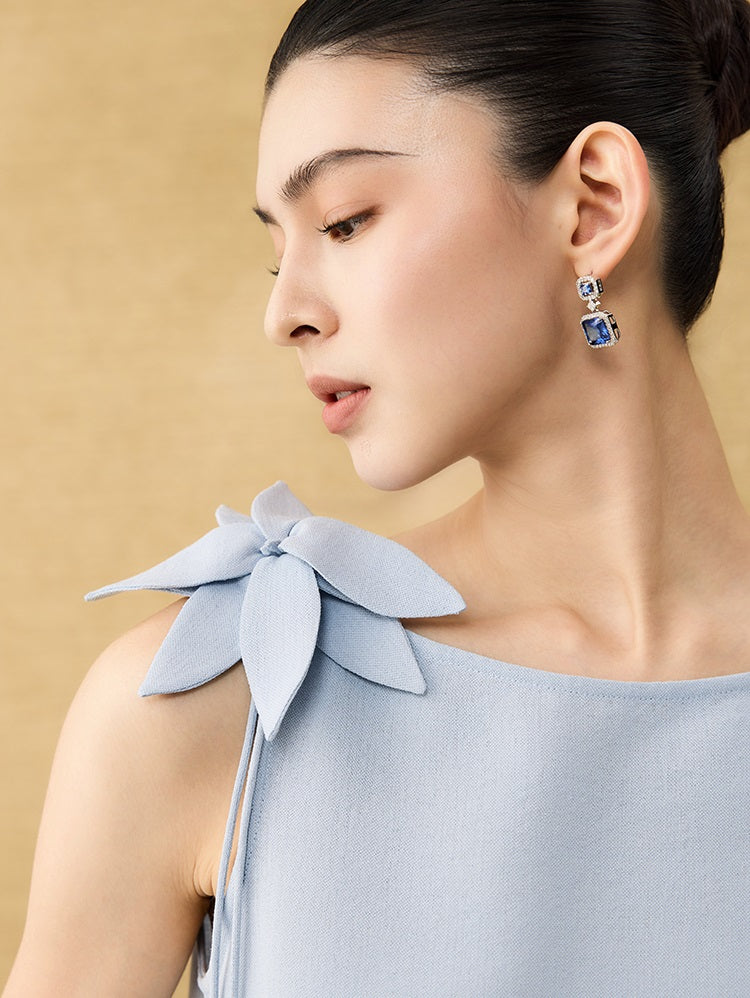 HECO  Chinese style pin small flower linen top breathable elegant vest - POWER.