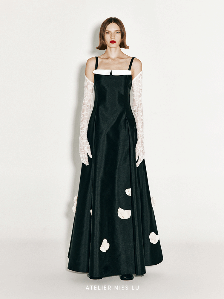 AtelierMissLu Fall/Winter 2024 Sheep Wool Texture Slightly Translucent Long Gloves - JOSHUA