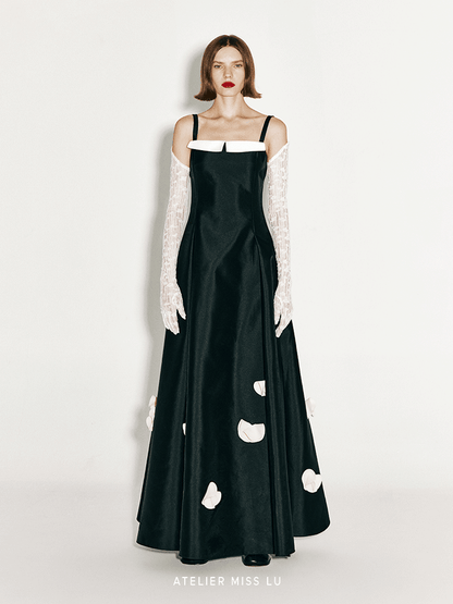 AtelierMissLu Fall/Winter 2024 Sheep Wool Texture Slightly Translucent Long Gloves - JOSHUA