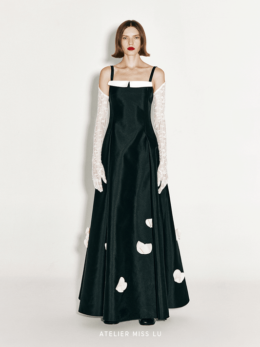 AtelierMissLu Fall/Winter 2024 Sheep Wool Texture Slightly Translucent Long Gloves - JOSHUA