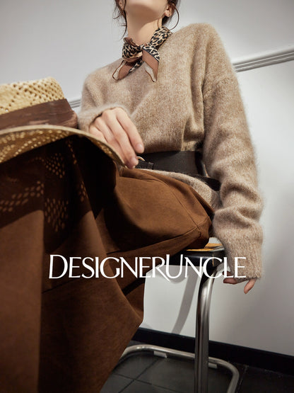 DGU "Nixiang" Raw Coconut Sweater New Lazy Style Loose and Versatile Slimming Temperament Top - Alexander.