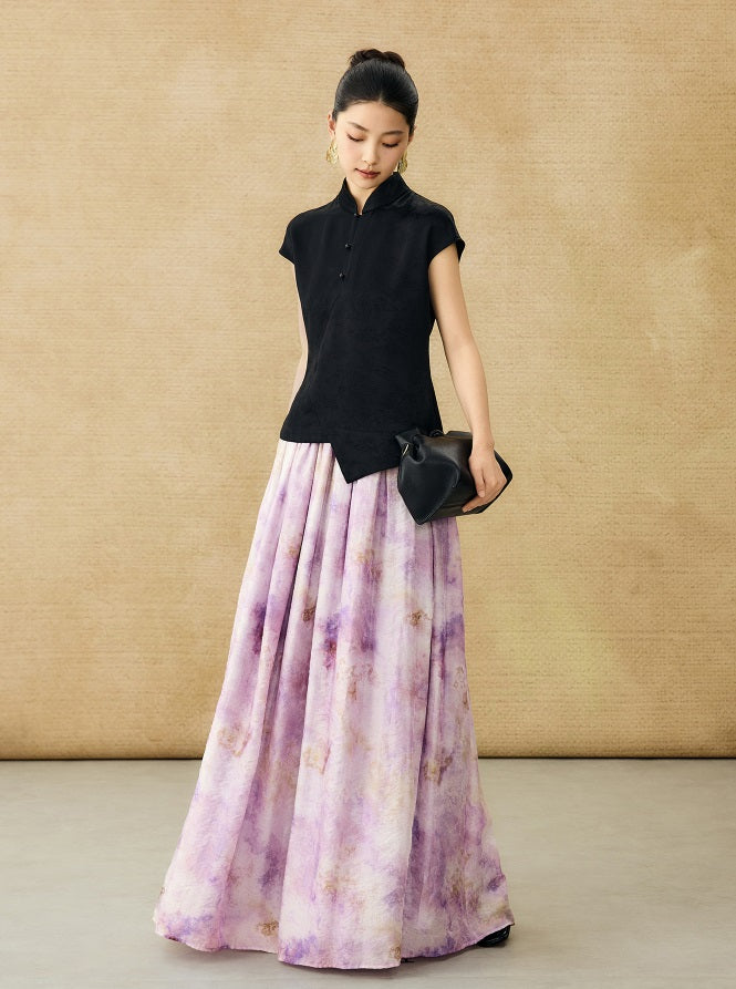 HECO Chinese Style Improved Small Stand Collar Shirt - HEAT .