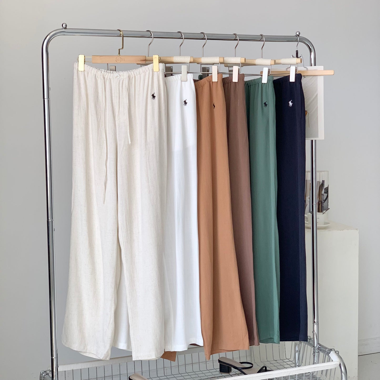 PIAOIN Premium Casual Linen Blazer Women's Versatile Straight Wide-leg Pants ALEXANDRA