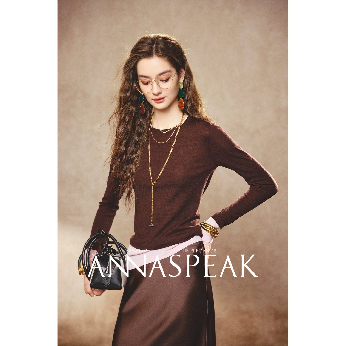 ANNASPEAK fake two pieces wool knit-LIAM.