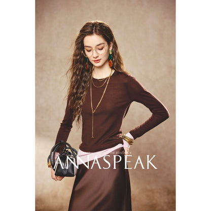 ANNASPEAK fake two pieces wool knit-LIAM.