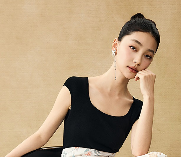 HECO Jacquard Horse Face Pleated Maxi Skirt  - COARSE.