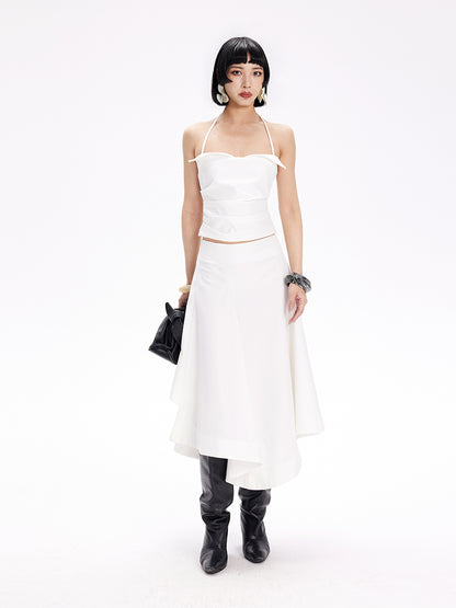 TINY IN cat ear three-dimensional pleated halter neck sling - BANG