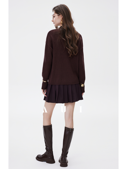AUI can be seen as a pullover inner knitted sweater and a long-sleeved top -  Chung-Cha