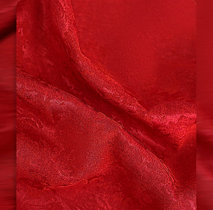 HECO Chinese style summer new slanted V-neck pinch pleated shirt - ASSURE .
