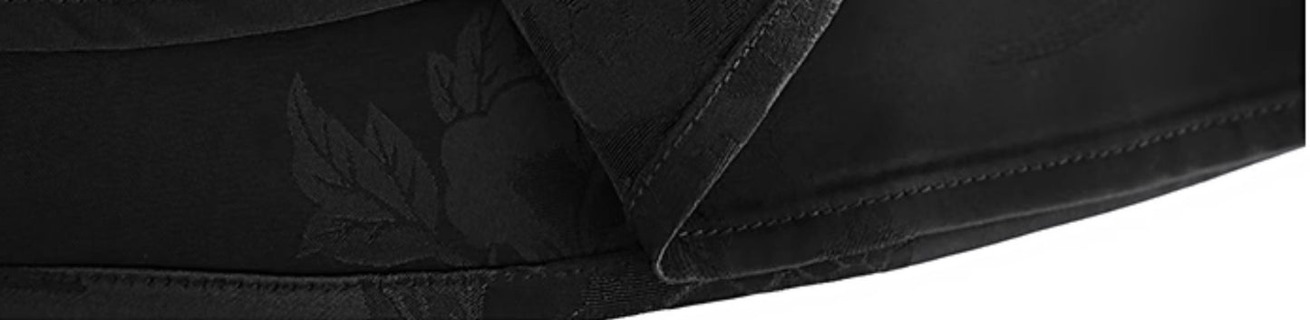 HECO Chinese Style Acetate Jacquard Elasticated High-waisted Fishtail Skirt - BETH.